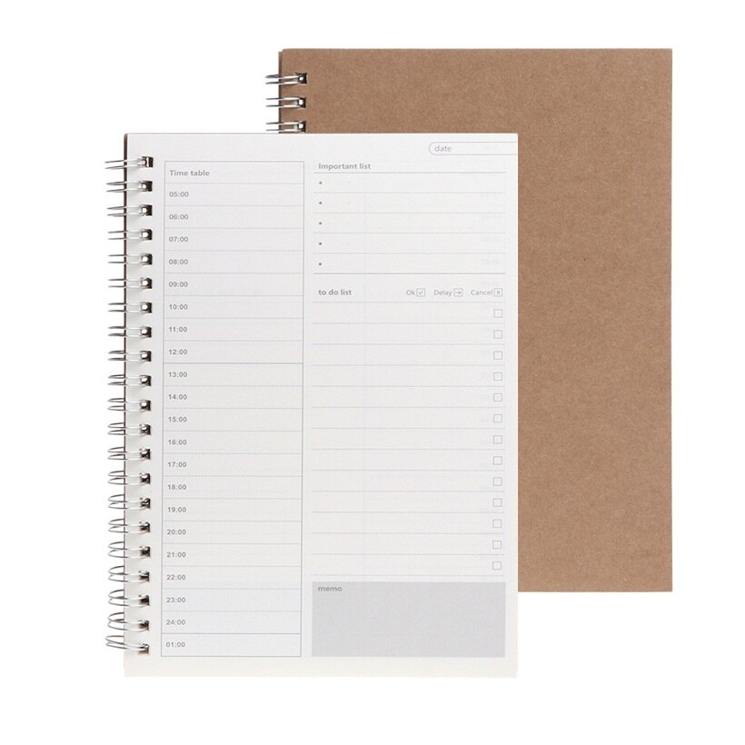 Planner Book Monthly Weekly Daily Agenda Schedule Blank Diary DIY Study Notebook: day