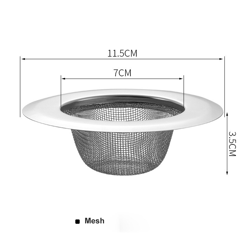Kök rostfritt stål slip-net diskho sopfilter golvbrunn avlopp anti-blockerande artefakt diskbänk diskbänk diskbänk avlopp golvbrunn: 02 11.5 x 3.5cm a