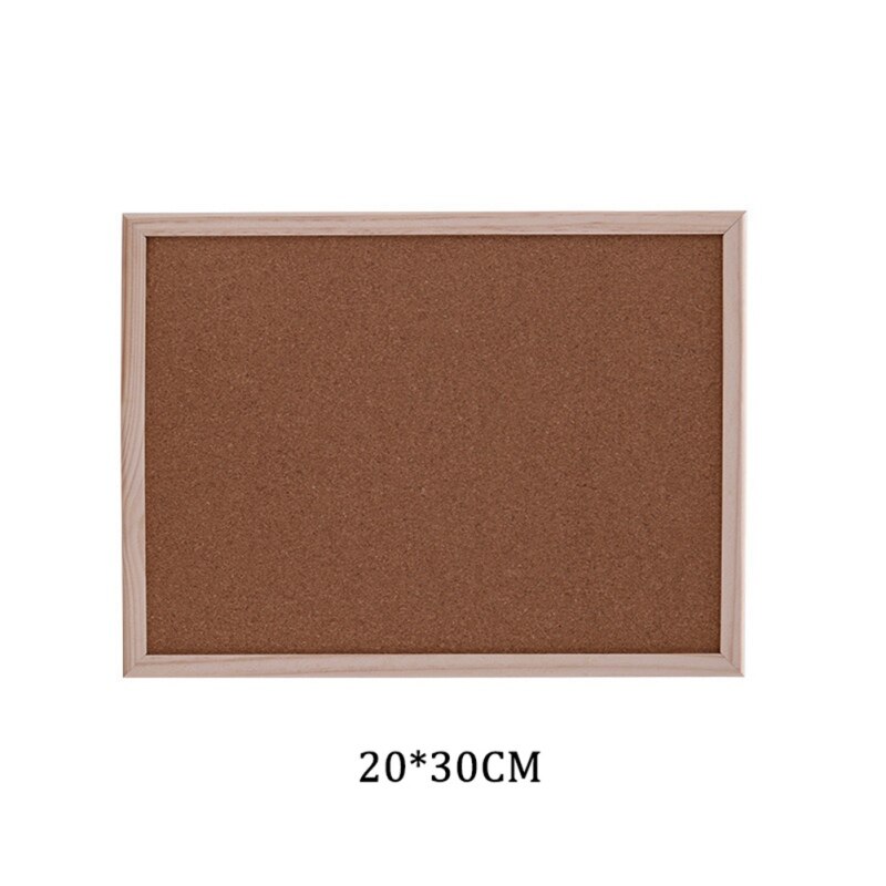 Decorative Board With Frame Cork Board Message Board Household Photo Wall Background Board: Chocolate
