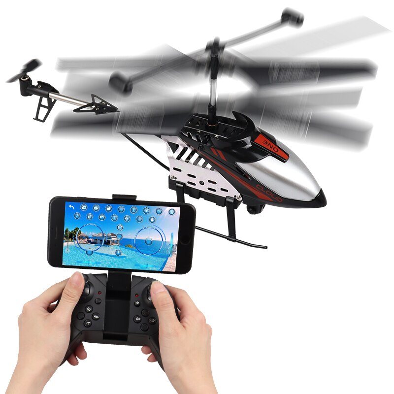 Hélicoptère Rc avec caméra 2.4GHZ sans fil contrôle infrarouge avion à Induction 4 canaux avec gyroscope intégré 500mah grande batterie