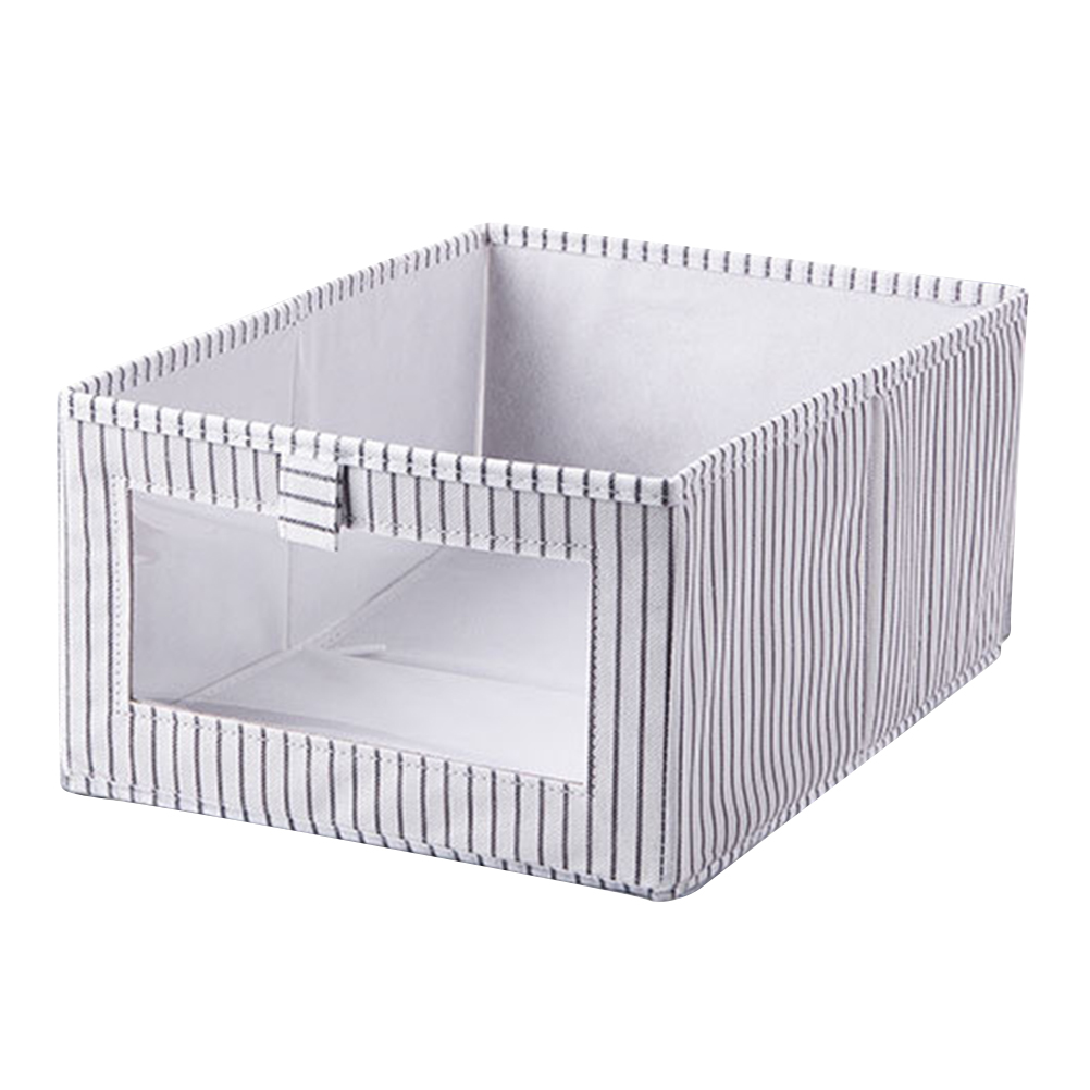 Wardrobe Organizing Box Foldable Cloth Storage Box Sundries Organizer Without Lid: Default Title