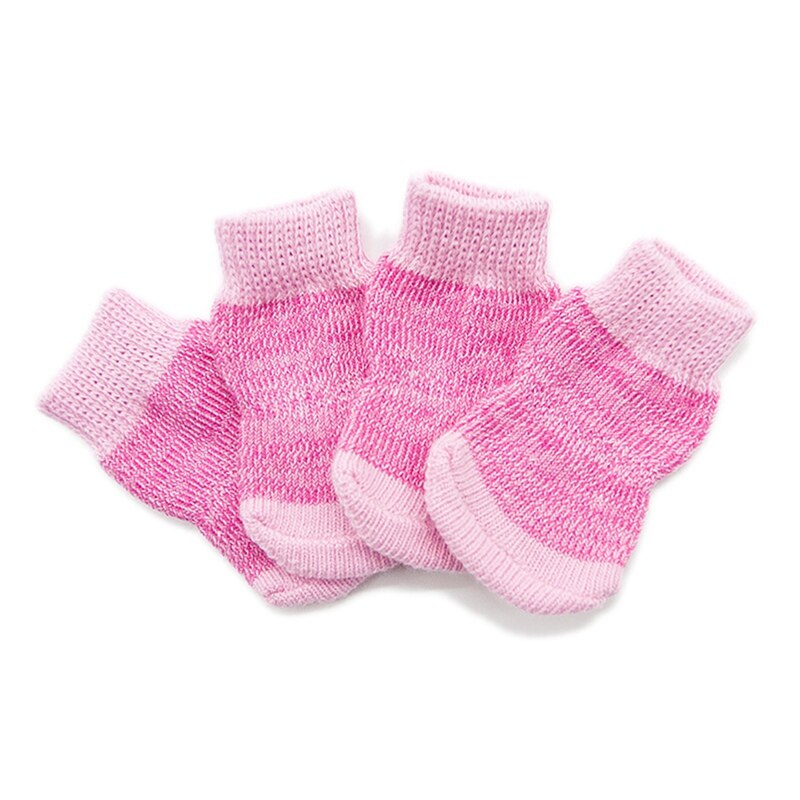 Antislip Gebreide Katoen Hond Sokken Voor Kleine En Middelgrote Honden Franse Bulldog Puppy Warm Walk Hond Sokken Leuke kleding Huisdier Sokken: MR / M