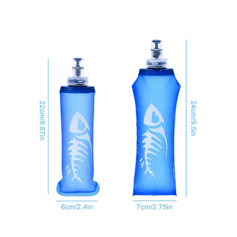 Borraccia pieghevole BPA acqua potabile pieghevole a prova di perdite per escursionismo Fitness ciclismo alpinismo campeggio