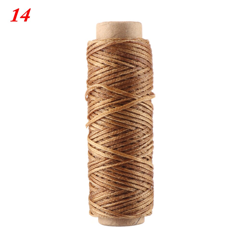 30m/roll 210D Waxed Thread Cotton Sewing Line Flat Cord String Strap Hand Stitching Thread For Leather Handicraft Tool Sewing: 14