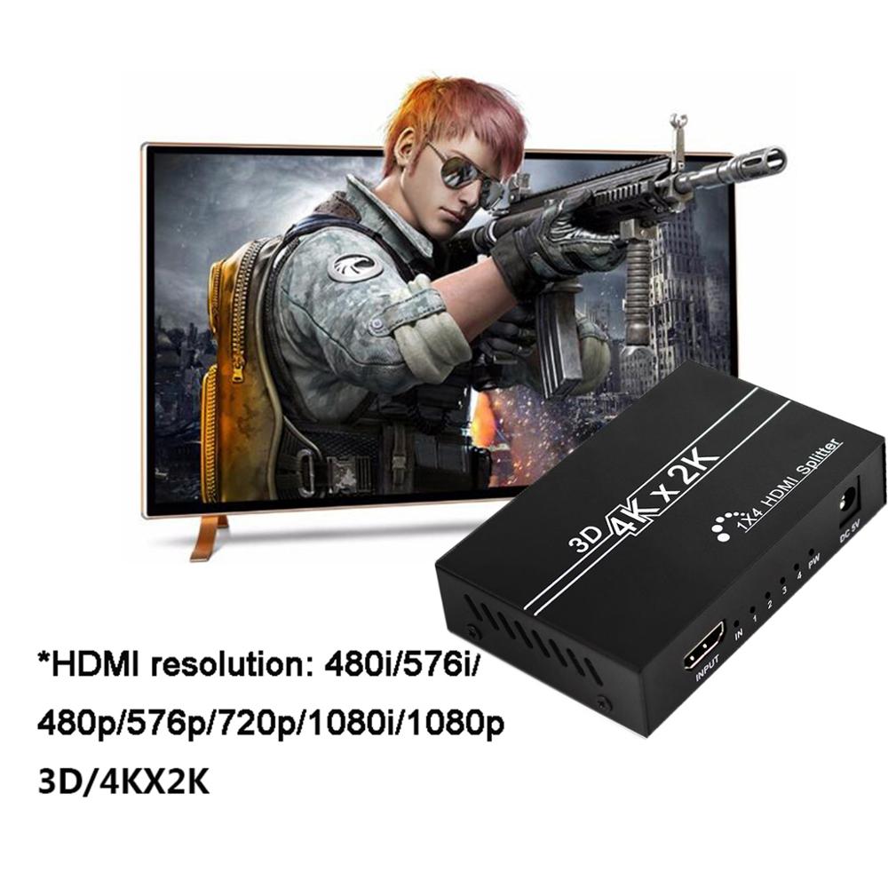 HDMI Switch Switcher 1X2 1X4 Dual Display 4K HDMI Splitter Full HD 1080p Video voor HDTV DVD PS3 Xbox