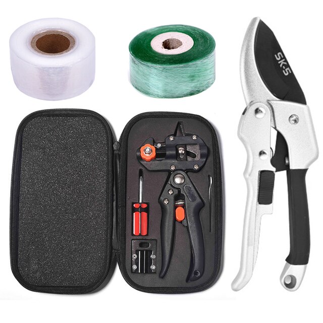 Multifunktions Pfropfen Pruner Gartenarbeit Schere Baum Pfropfen Pruner SK5 Garten Pruner Pfropfen strecken Film Garten Werkzeuge einstellen: Gold