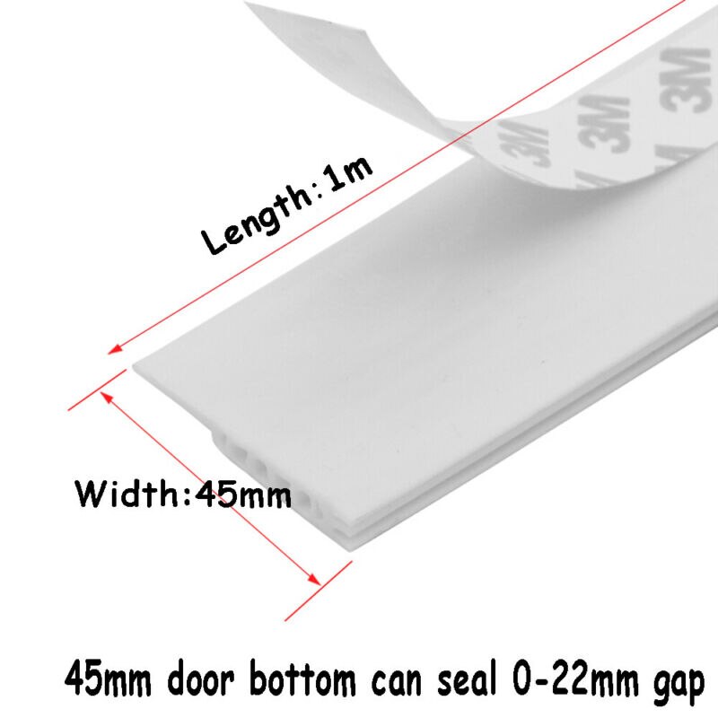 Adhesive Under Door Sweep Draught Excluder Draft Weather Seal Strip Under Door Bottom Bugs Window Stopper