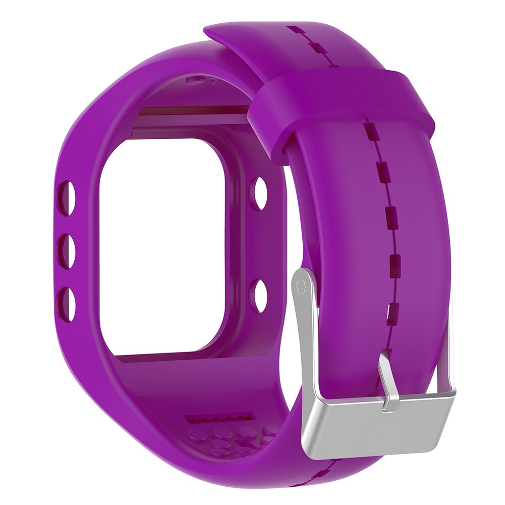 Adjustable Sports Silicone Watch Strap Wrist Band for Polar A300 Smart Bracelet: Purple