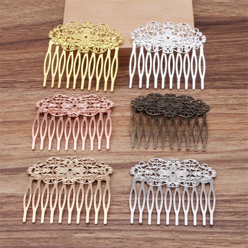 Vintage Mode Tanden Kam Haar Sieraden Charm Vrouwen Bloem Haarspeld Hairclips Haarspeldjes Retro Haar Dragen Accessoires DIY