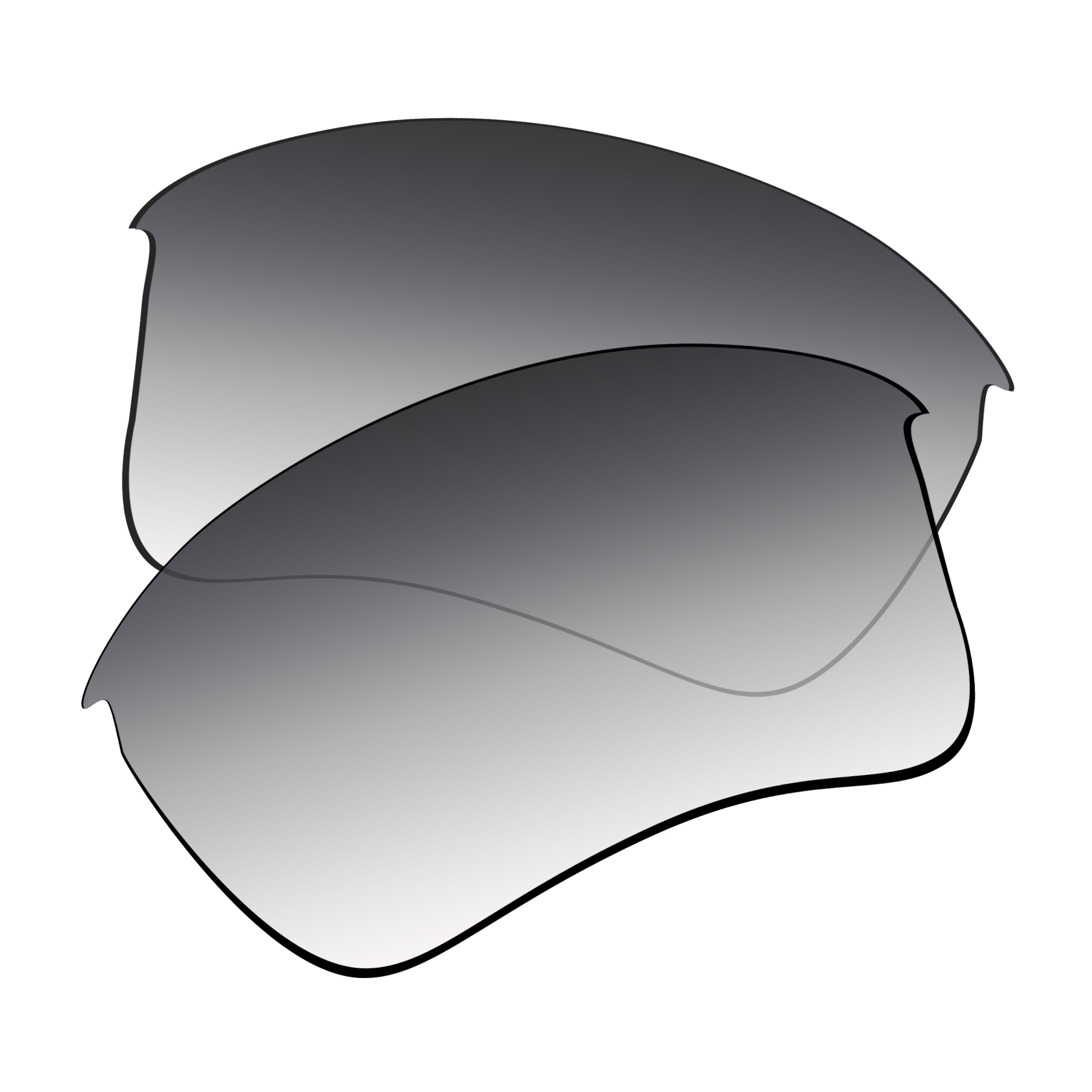 Lentes de substituição polarizadas snark para óculos de sol oakley half jacket 2.0 xl (apenas lentes)-várias escolhas: Branco leitoso