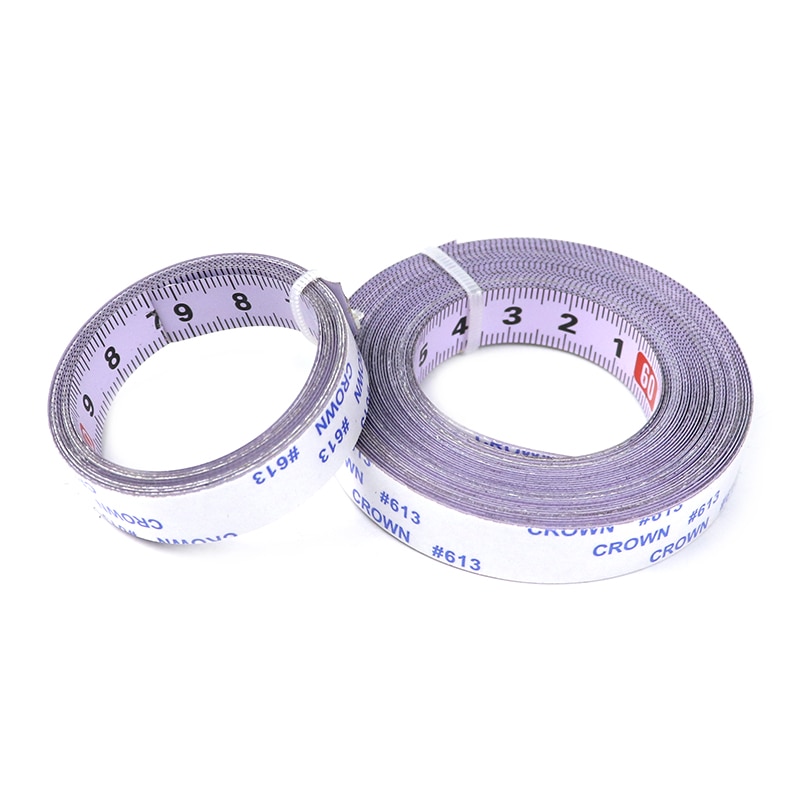 Self-Adhesive Tape Measure Metric 0.9M-10M Miter Track Measuring Tape Steel Ruler For T-track Router Saw Table Woodworking Tools