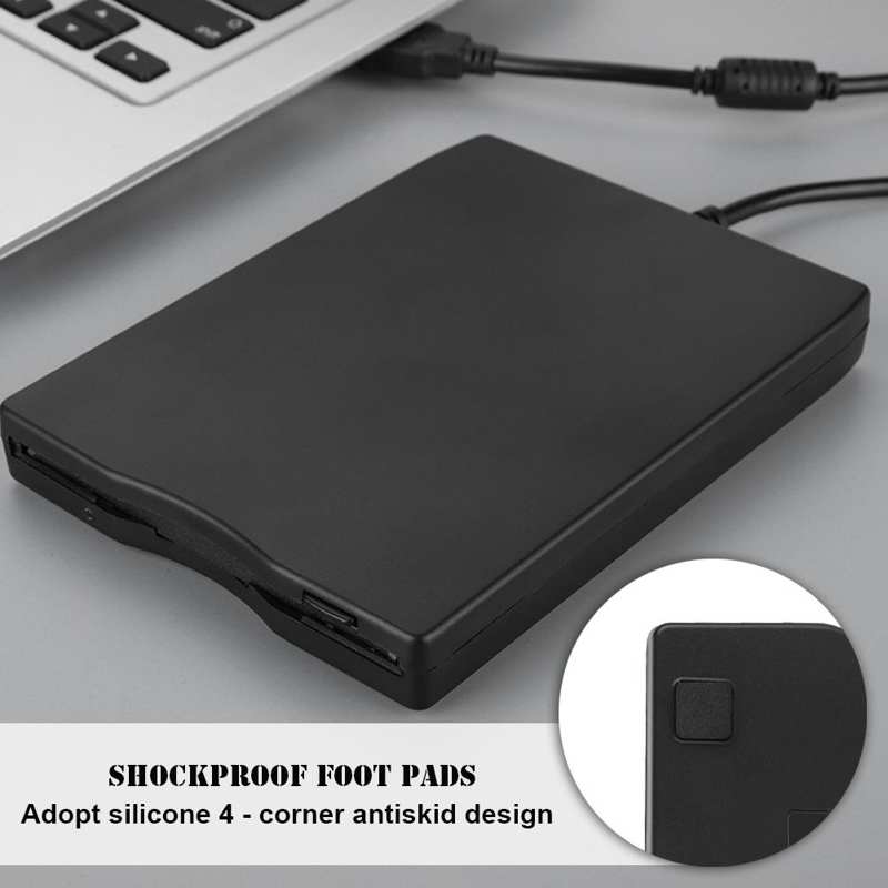 1.44M External Floppy Disk Drive Neutral USB External Portable Floppy Disk Drive Diskette FDD for General Usage