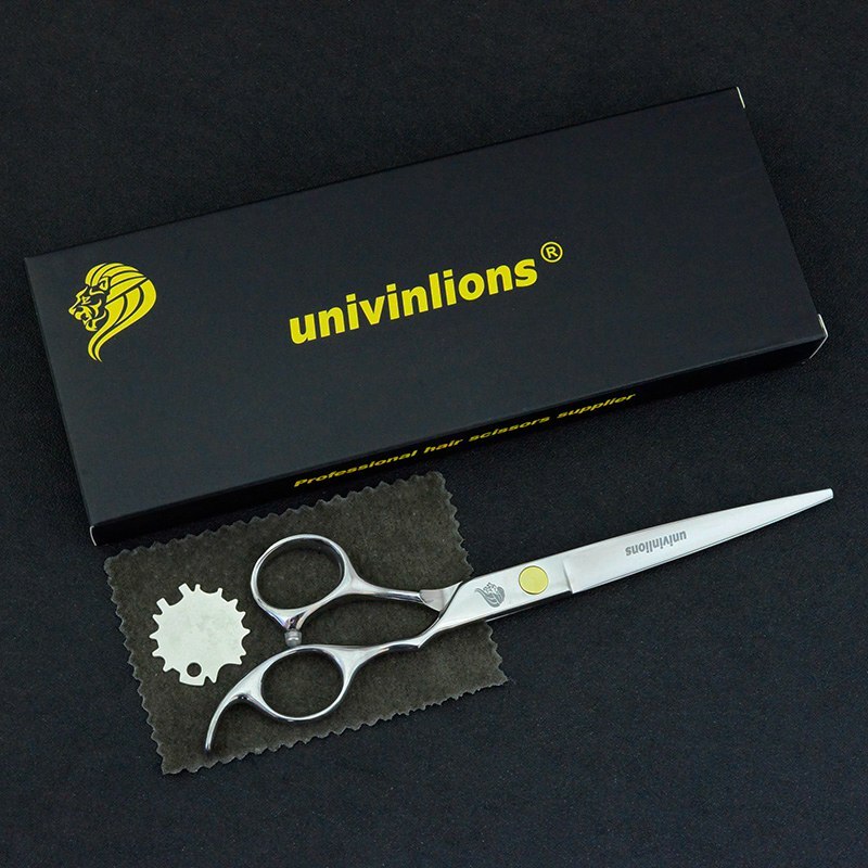 7&quot; japanese cut dog hair scissors kit pet grooming scissors curved dog cat hair clippers animal clippers dog grooming shears set: ZJQ-Straight Cutting