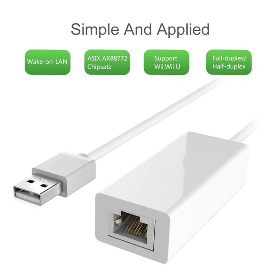 Computer USB Ethernet Adapter Usb 2.0 Network Card USB to Ethernet RJ45 Lan Gigabit Internet for Windows 7/8/10 USB With Drive