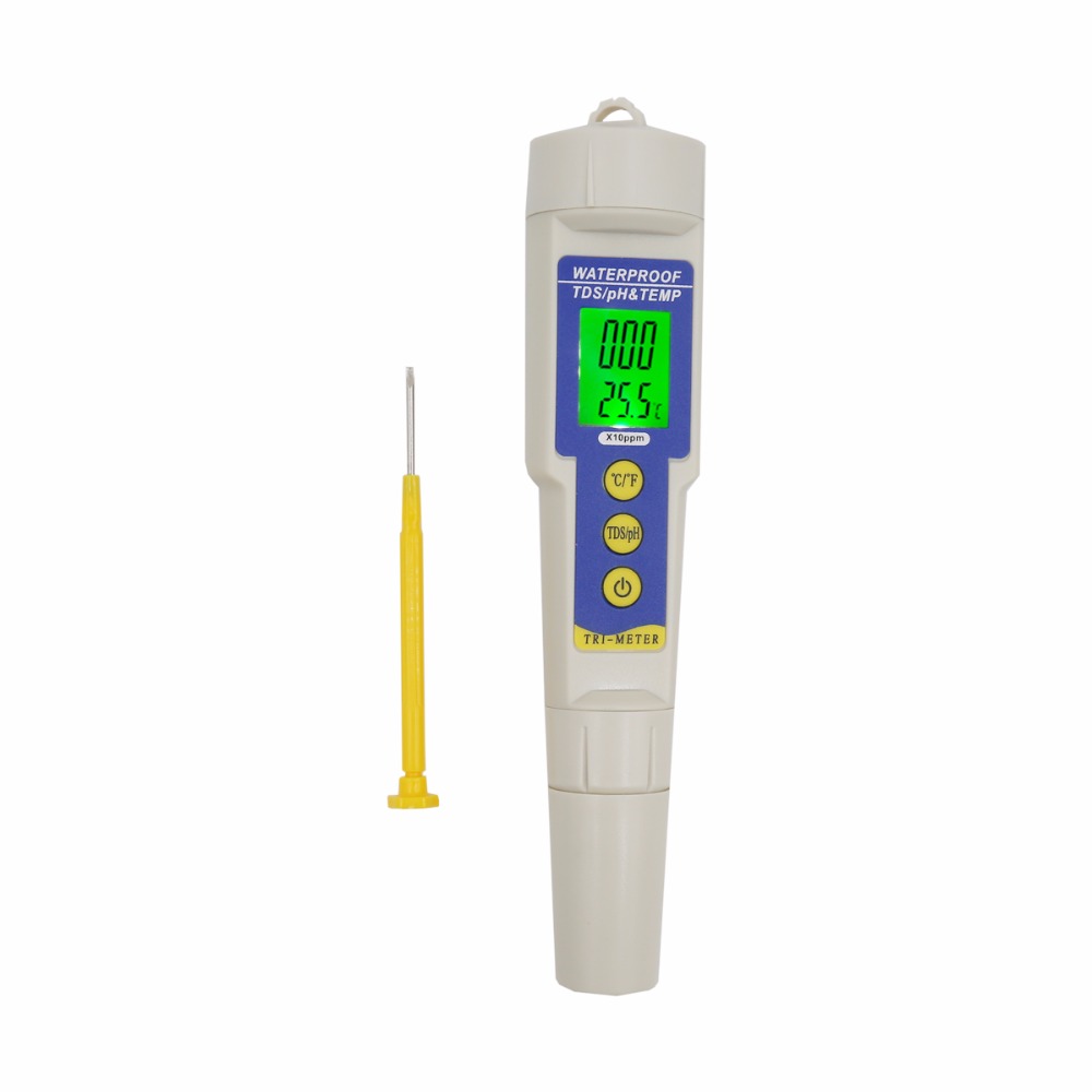 Medidor Digital de PH/ORP/H2/TDS, analizador EC de hidrógeno disuelto de pureza, herramienta de medición de temperatura, probador de del agua para piscinas, acuario: 986 PH TEM TDS