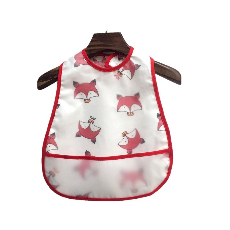 Verstelbare Baby Slabbetjes Eva Waterdichte Lunch Feeding Slabbetjes Baby Cartoon Voeden Doek Kinderen Baby Schort Babador Bandana: Fox