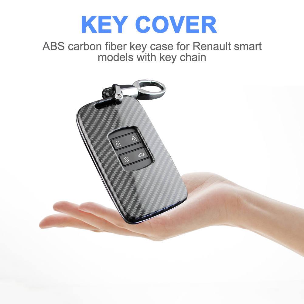 ABS Hard Shell Car Key Case Fobs Bag Holder Key Fob Protector Cover Parts Fit For Renault Koleos For Kadjar Megane