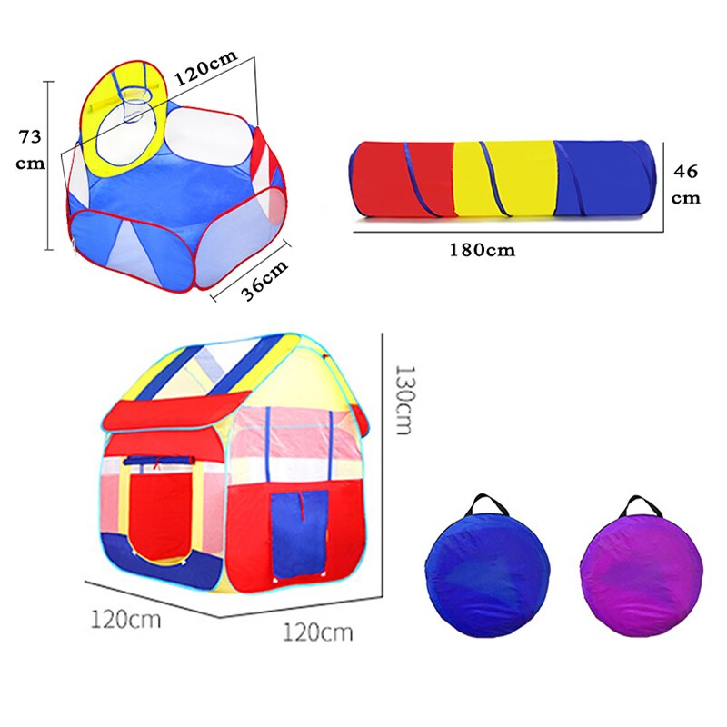 Tent For Baby Ball Pool Pit Toys Marine Ball Fence Indoor Outdoor Game Assembling Game Fence Portable Pool Foldable With Basket