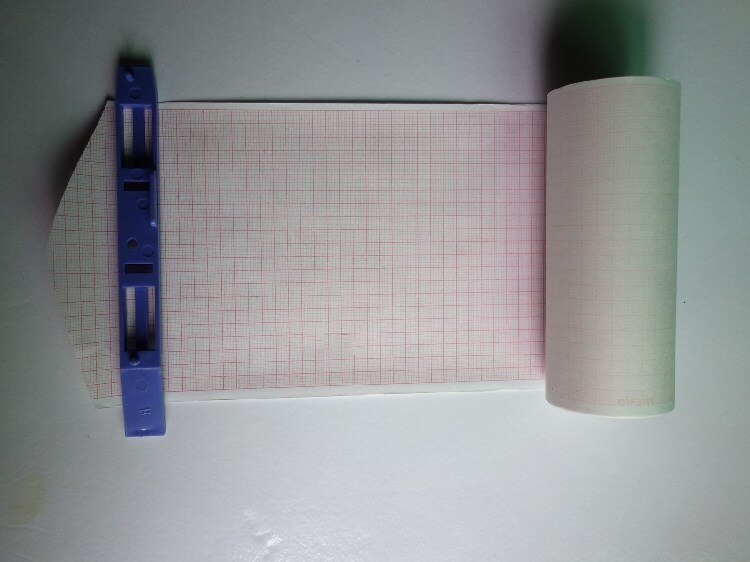 For Weilun Welch Allyn CP50 ECG Drawing ECG Recording Paper, 114mmx70mm, 114mmx20m