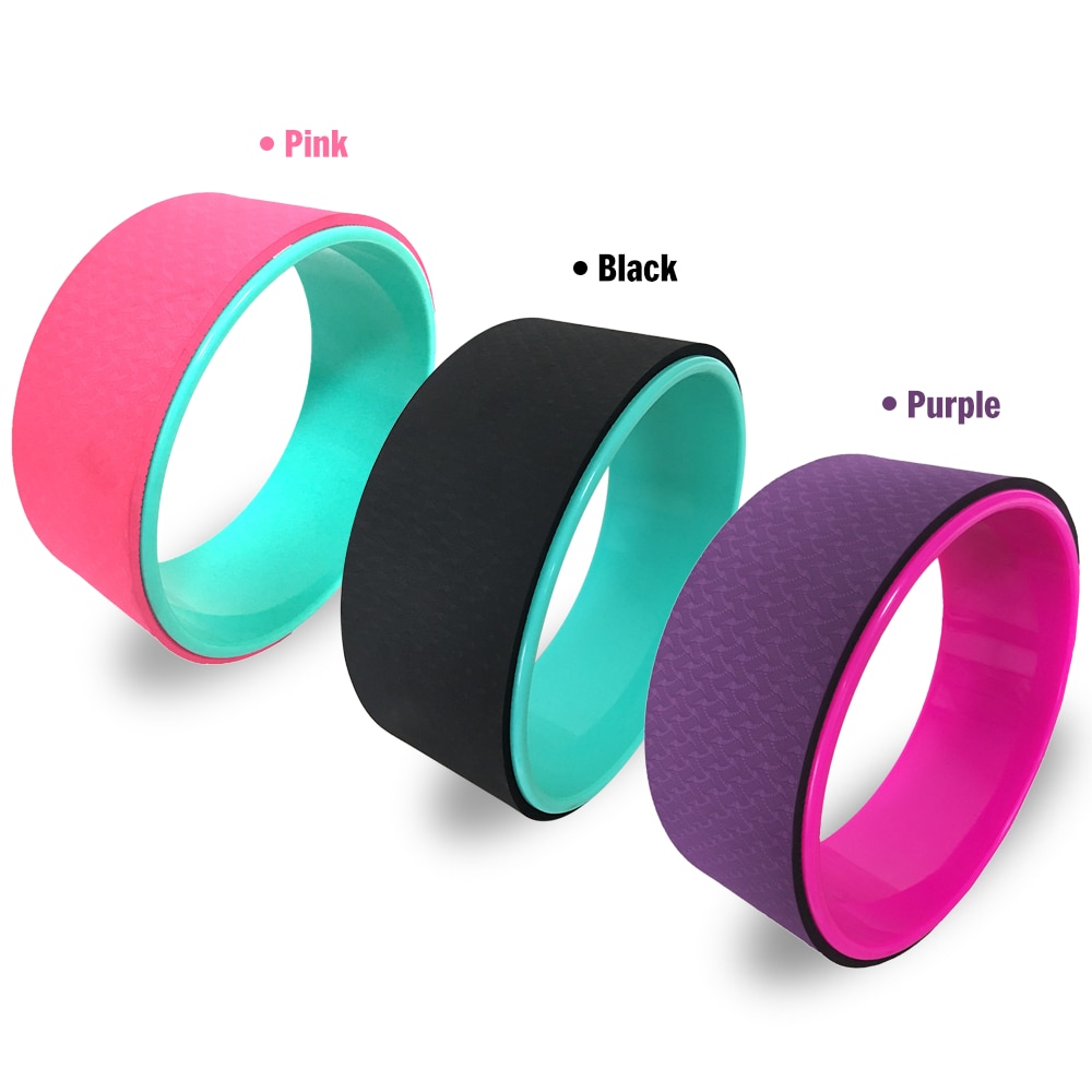 Yoga Pilates Kreis Yoga Rad Dharma Yoga Pose Rad 12,5 x5in Yoga Kreis Ring Starke Rolle Zurück Bahre Gleichgewicht Zubehör