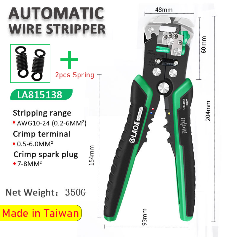 LAOA Automatische draadstriptang Cutter Kabelterminal Krimpen Elektricien Gereedschap: Rood