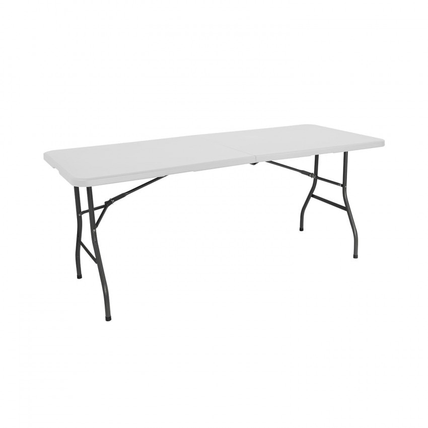Folding Table 180cm Rectangular white Catering GH91