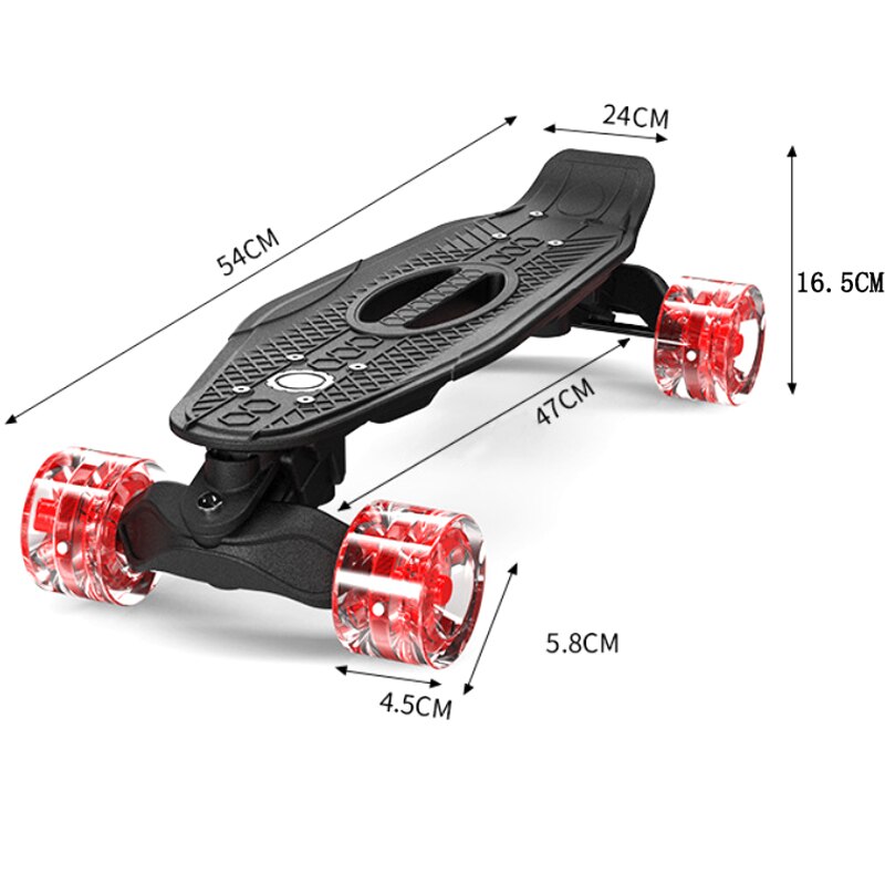 Jusenda Penny Board 21in Mini Cruiser planche à poisson enfants Scooter Longboard rebond Flash roue pour filles planche à roulettes complète