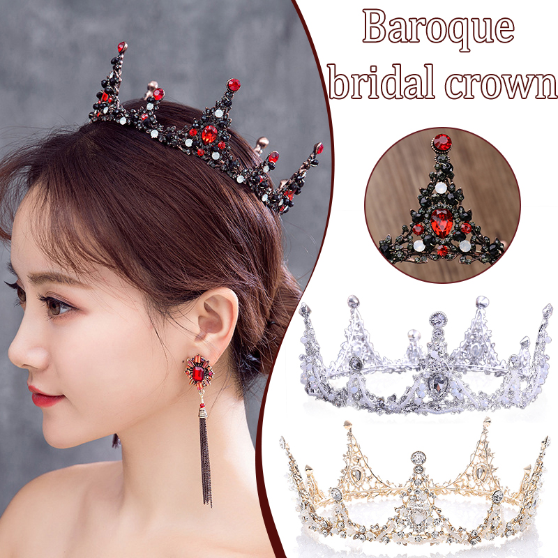 Jeweled Kronen SchöNe Kopfschmuck Hochzeit Krone Hochzeit Diademe Haar Zubehör für Prom Geburtstag Kostüm Party LL @ 17