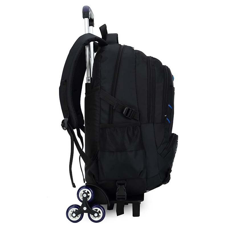 Abnehmbare freundlicher Schule Taschen 2/6 Räder Treppen freundlicher jungen mädchen rucksäcke Wagen Schul Gepäck Buch Tasche Rucksack mochila