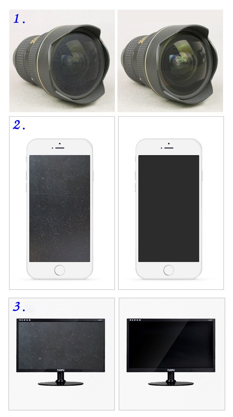 100pcs/lot 10cm*10cm Dust-free White Clean Wiping Cloth for Camera Screen Cleaning Cloth Photo Studio Photography Clean Cloths