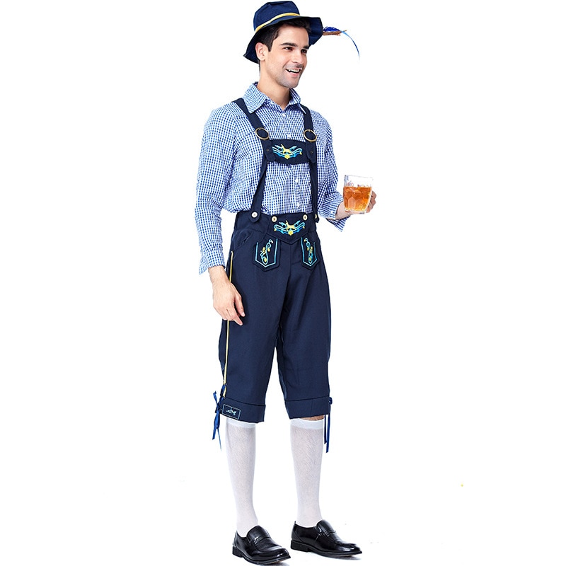 Traje de bávaro Oktoberfest hombres alemanes cerveza Wench disfraces mujeres fantasía cerveza camarero de Cosplay traje para la pareja
