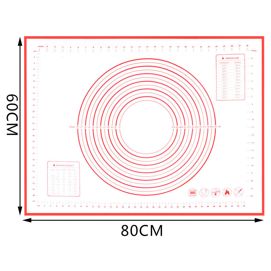 Big Size Non_Stick Siliconen Bakken Mat herbruikbare Bakken Mat Bakken Tool 80*60 CM/70*50 CM /60*60 CM/60*50 CM