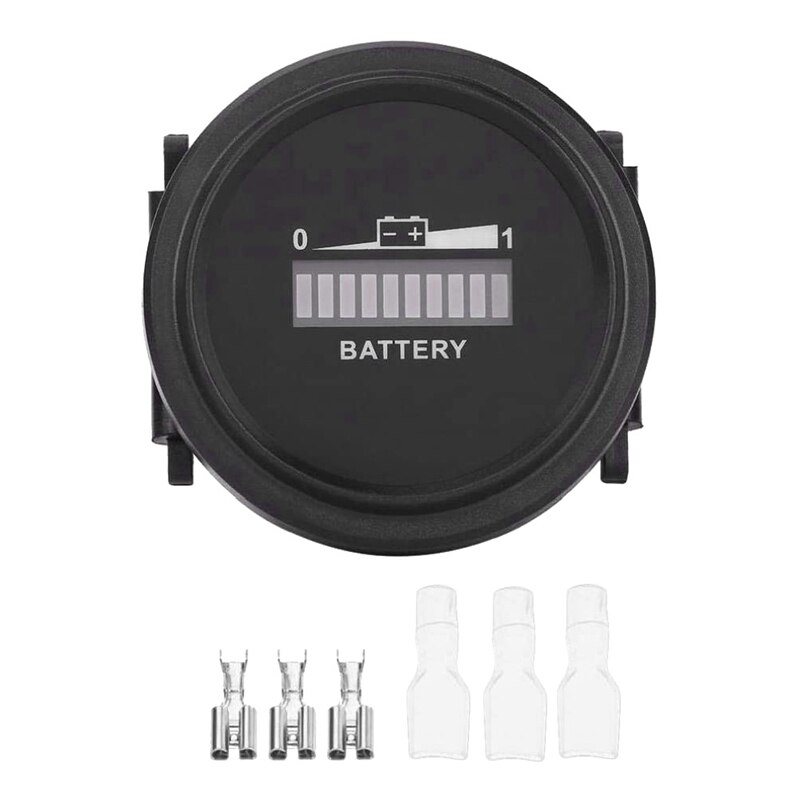 12V/24V/36V/48V/72V LED Digital Battery Indicator Waterproof Meter Gauge Battery Indicator for Go-Lf Ca-Rt
