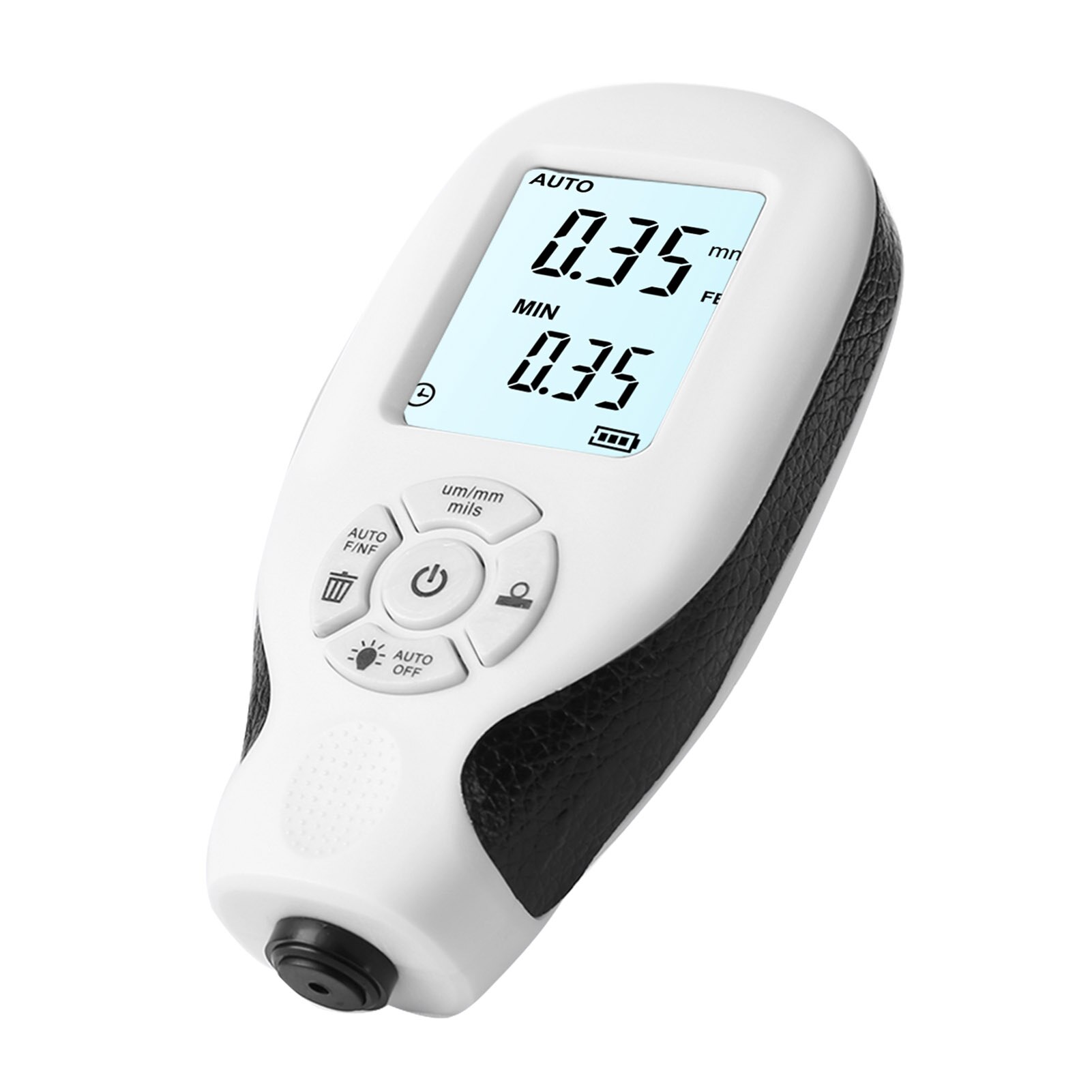 Paint Thickness Tester Car Coating Film Thickness Gauge 0~2000um Digital Coating Meter Automotive Paint Films Tester: white