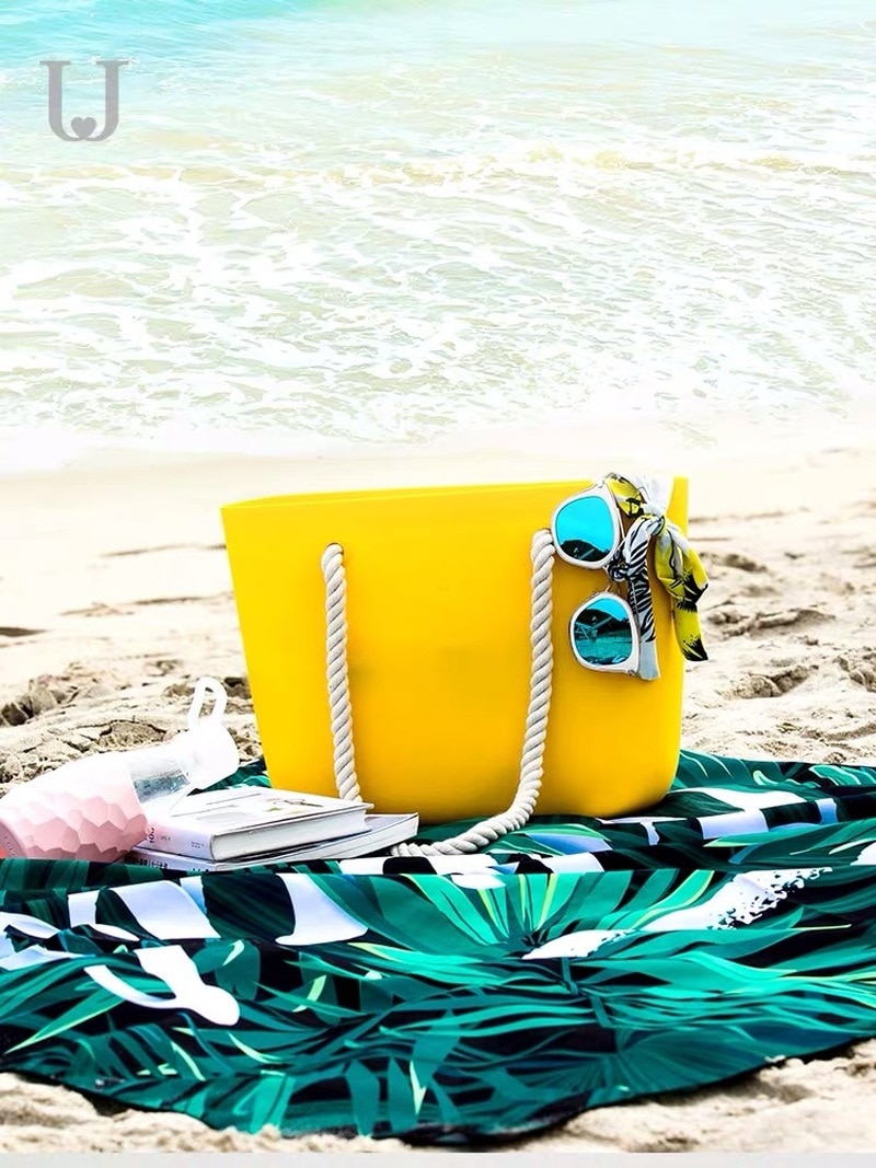 Été nouvelle sac de natation femmes sac à main étanche Silicone matériel sac de plage grande capacité sac de rangement sac à bandoulière