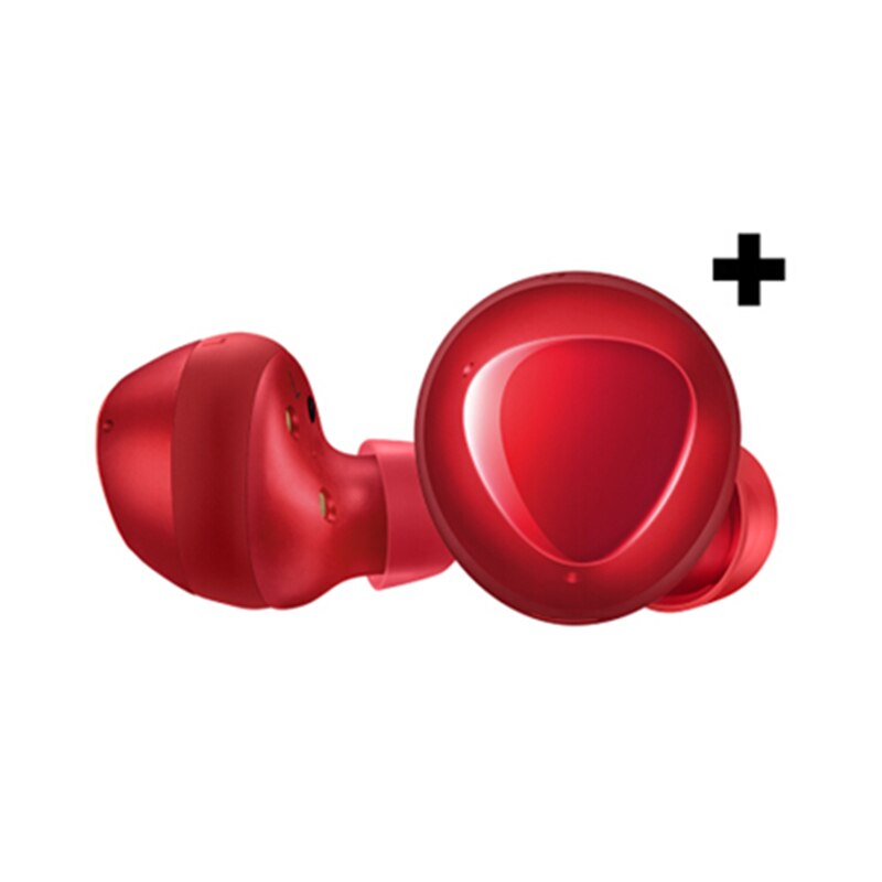 Novedad de , auriculares clon Buds Plus inalámbricos con 2 auriculares de carga, Auriculares Bluetooth deportivos + R175: Red wireless case