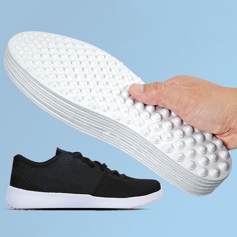 Sottopiede per massaggio con bordo per pressione dito Allevia l'affaticamento del piede Scarpe Solette Uomo Donna Cuscinetti per scarpe Sport morbidi Scarpe casual Suola 1 paio: Marrone / 1