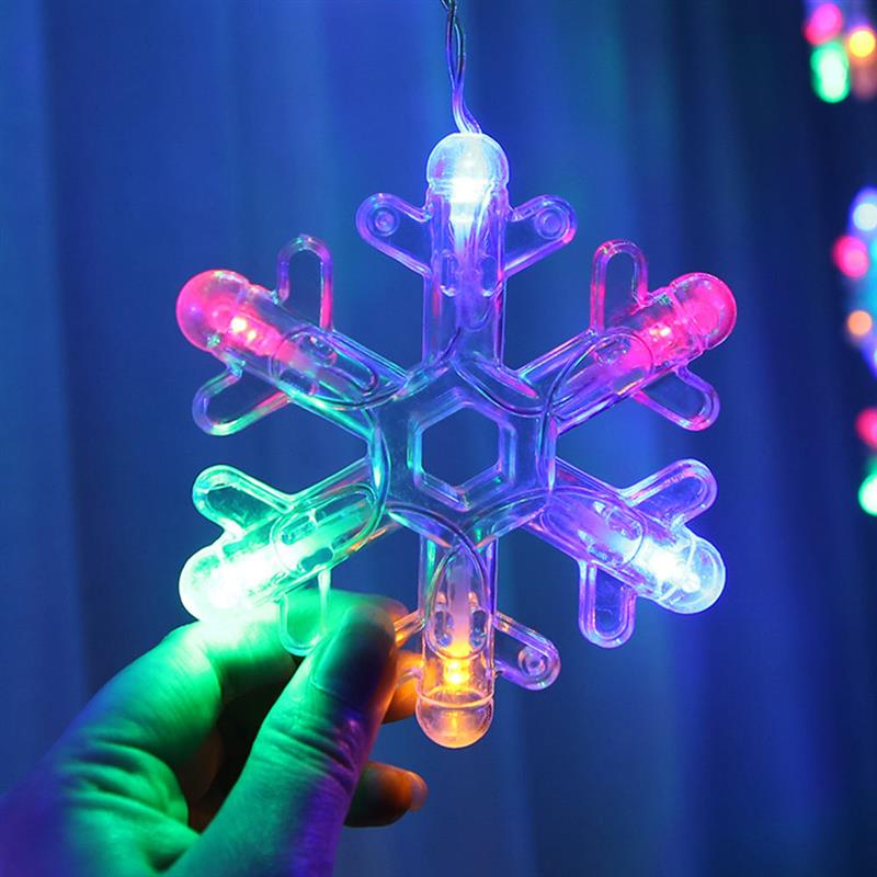3M Led Fairy Lights Garland Gordijn Lamp Ster Sneeuwvlok Lichtslingers Jaar Kerst Decoraties Voor Huis Slaapkamer Venster