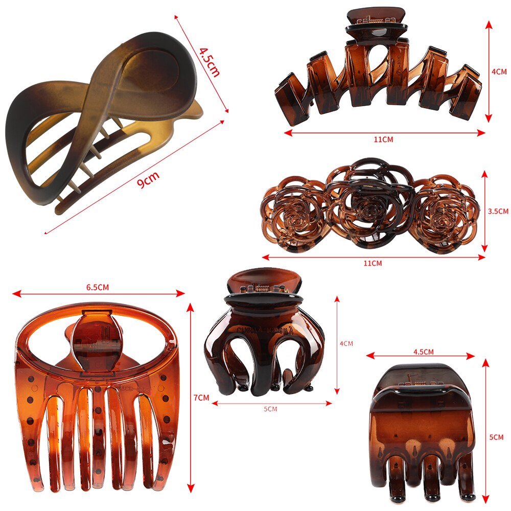 Pince à cheveux en forme de bec de canard pour femmes et filles, pince à cheveux en plastique sans couture, épingles à cheveux simples, outils de coiffure, accessoires