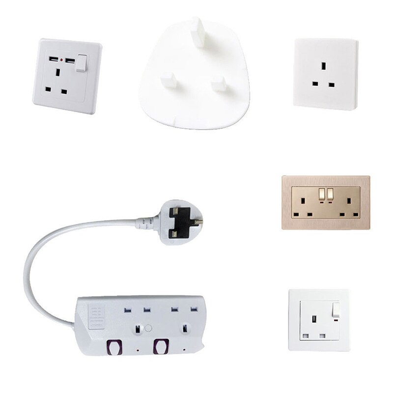 12/24/48pcs Plug Socket Covers Babies Kids Safety Protector for UK 3 Pin Sockets FAS