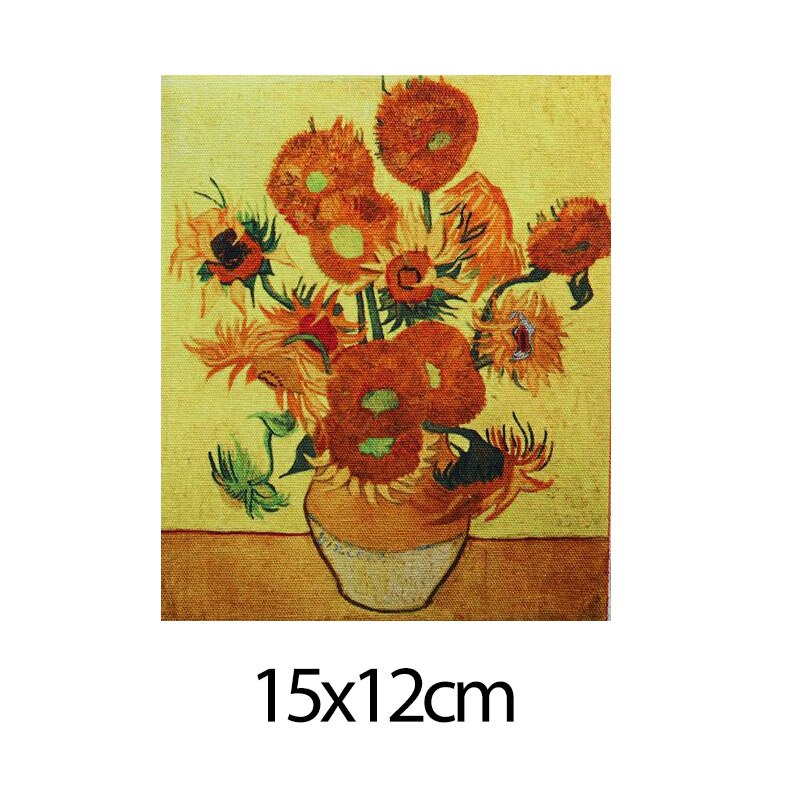 1 peça pintura design 12cm x 12m tecido de algodão retalhos tecidos pano costura diy retalhos mão bordado estofando sacos: FA180005-4