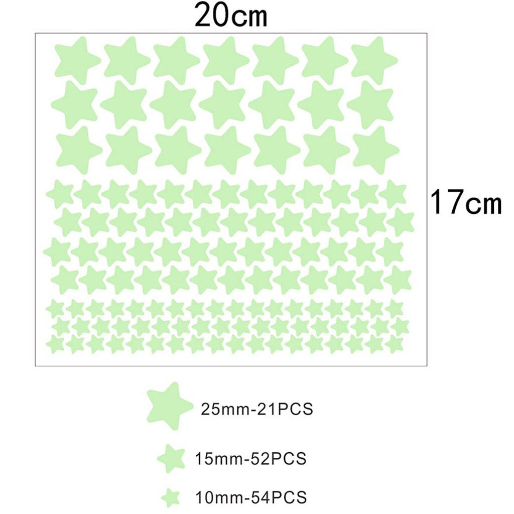 Pegatina de pared de plástico fluorescente para decoración del hogar, papel tapiz decorativo de estrellas 3D que brillan en la oscuridad, especial para Festivel QE