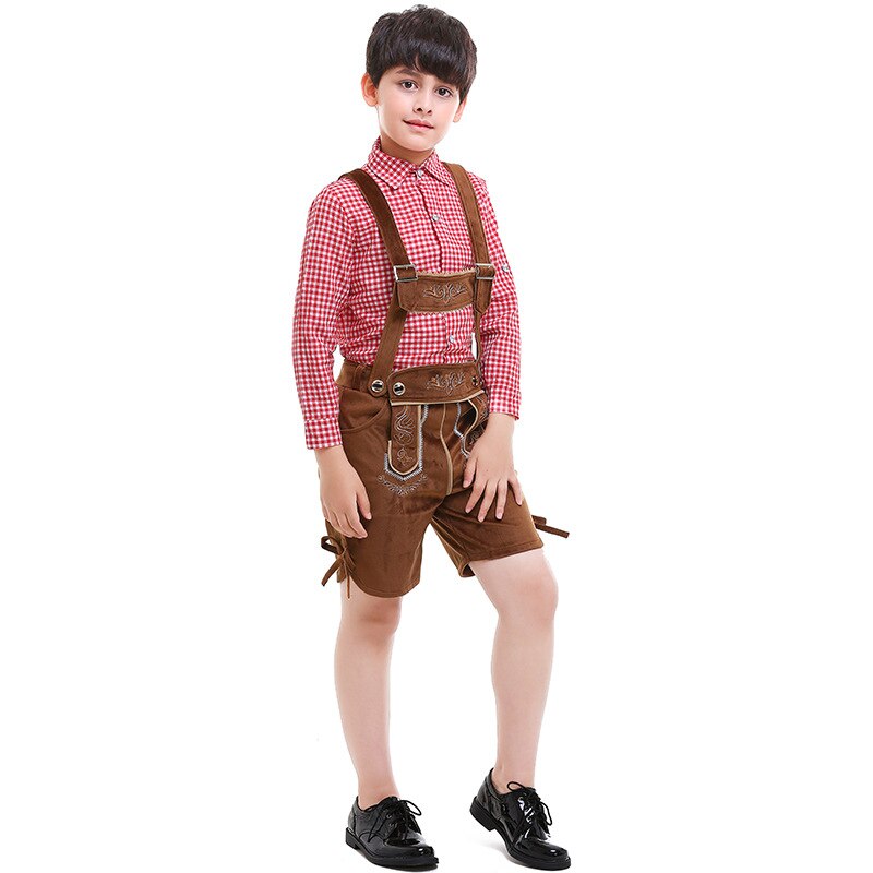 Umorden Kids Kind Oktoberfest Kostuum Lederhosen Beierse Duitse Festival Bier Cospaly Voor Jongen Tiener Jongens
