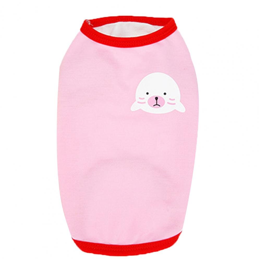 Haustier Weste Karikatur Ebene Druck Entzückende Polyester Zwei-auf Beinen Hund zur Seite fahren Bluse für Sommer Hund Kleider Lieferungen Haustier Produkte