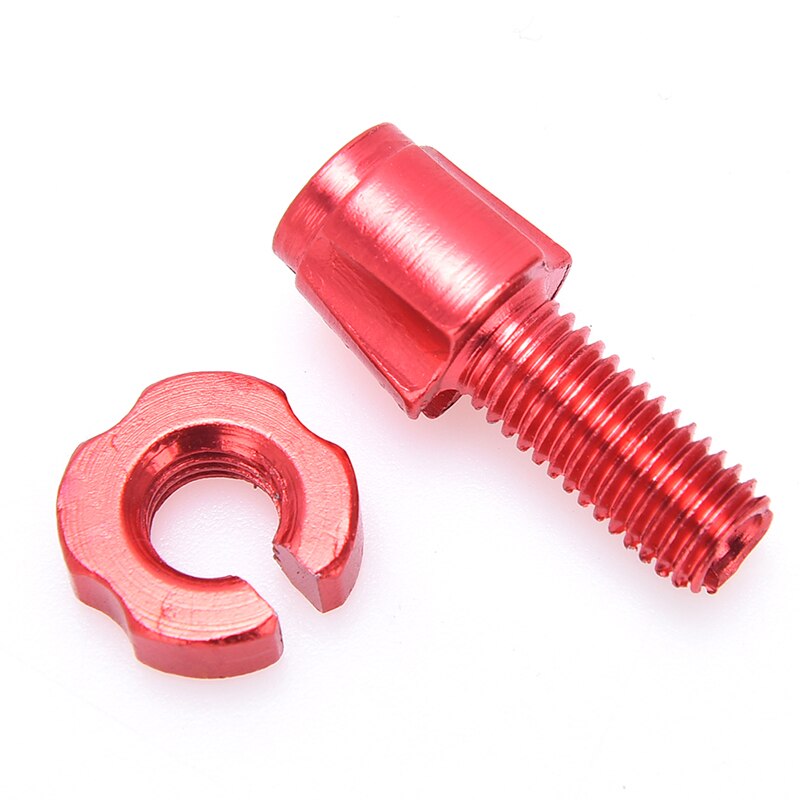 1pc Fixing Nut For Bicycle Bike Screw Aluminium Alloy Bicycle Screw Fixing Nuts Steering Bike Braking Cable Accessories