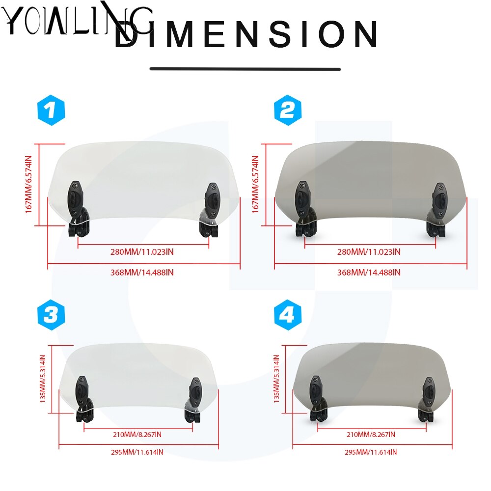 Pantalla ajustable parabrisas Spoiler Deflector de aire para Suzuki v-strom 650 DL650