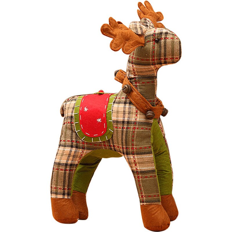 Scottish Style Elk Christmas Small Ornaments Christmas Decorations Old Man Snowman: Default Title