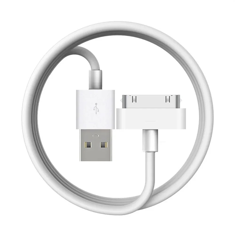 30 pin usb charger cable for Apple iphone 4 4s 3 3GS ipod nano ipad 1 2 3 iphone4 iphone4s 1m 1.5m charging cargador chargeur