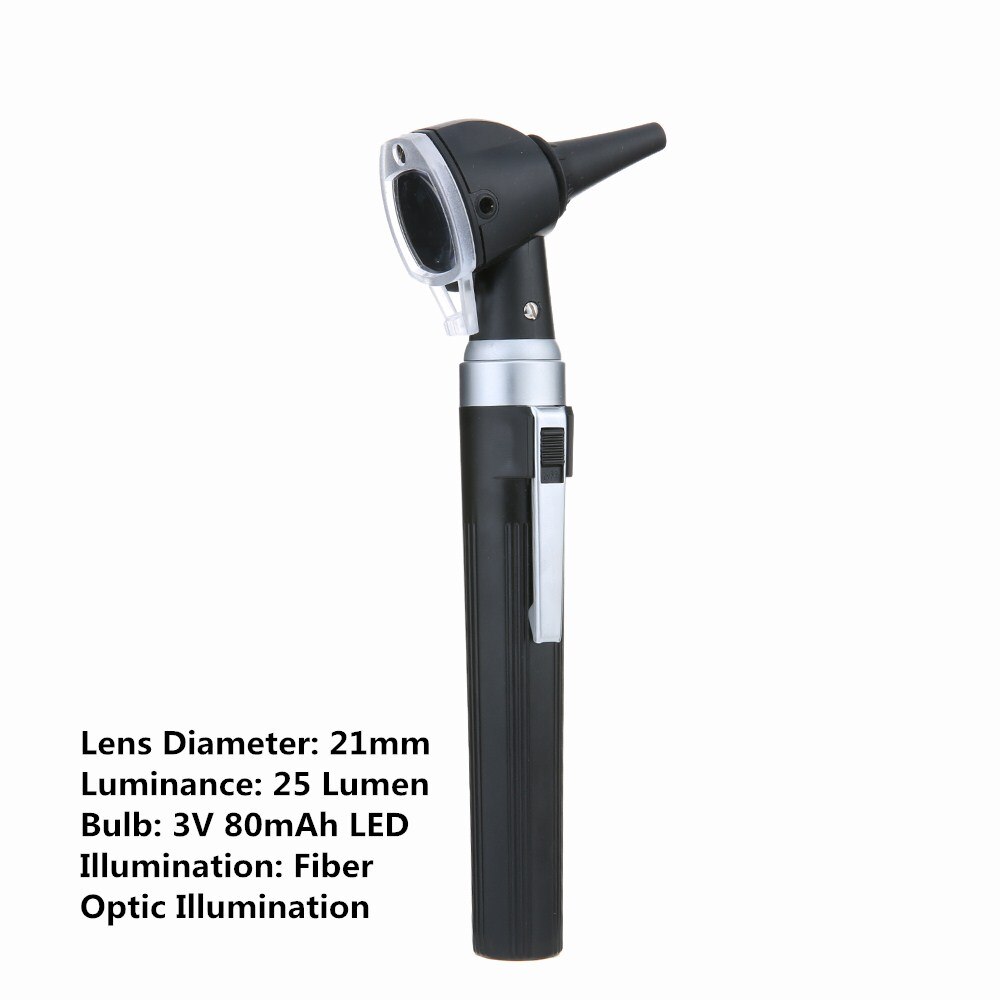 Carevas – Otoscope en Fiber optique à LED 3X, vue réelle, spectre complet, médecin à domicile, soins des oreilles, ensemble de Diagnostic avec 8 conseils pour adultes et enfants: LED Bulb