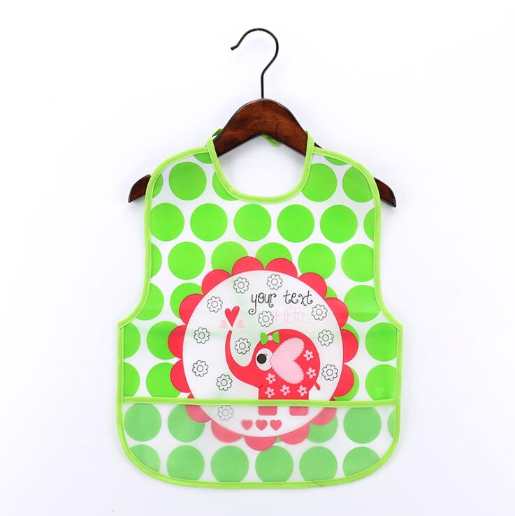 Adjustable Baby Bibs EVA Plastic Waterproof Lunch Feeding Bibs Baby Cartoon Feeding Cloth Children Baby Apron Babador de bebe: 5